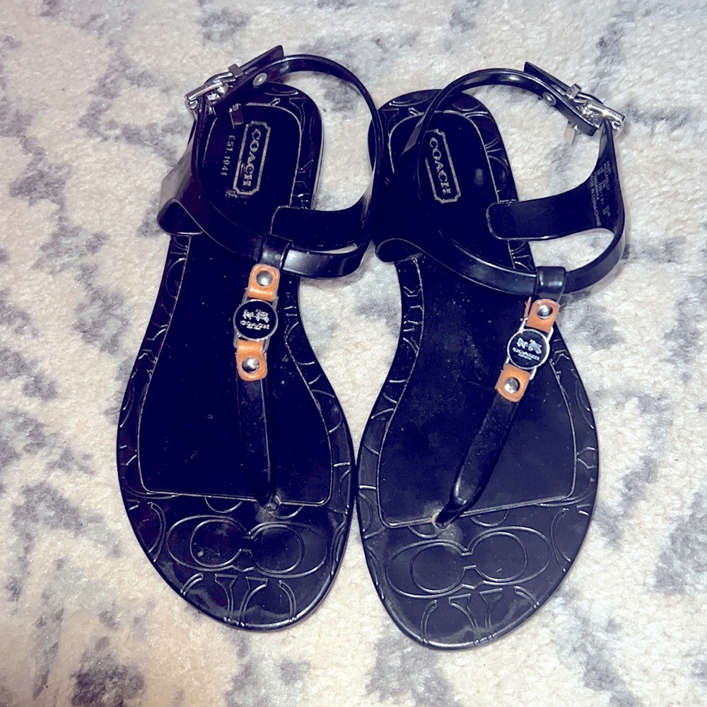 Coach jelly sandals